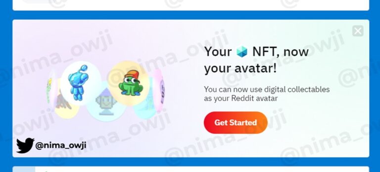 La fonctionnalité PFP de Reddit NFT est en cours de test mais elle semble ressembler à celle de Twitter