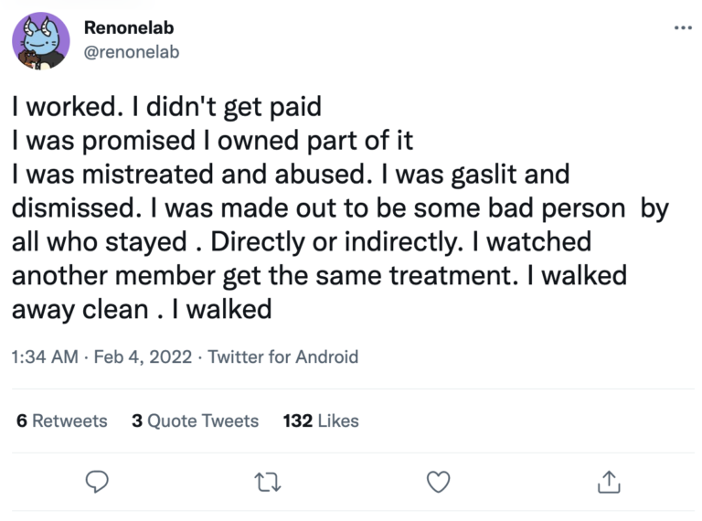 Le compte Twitter de WTF Industries a été supprimé après que son ex-employé ait critiqué Taylor.