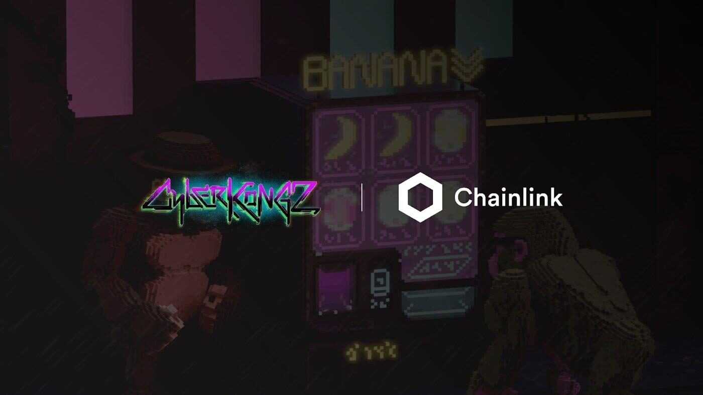Affiche d'annonce d'intégration CyberKongz Chainlink VRF