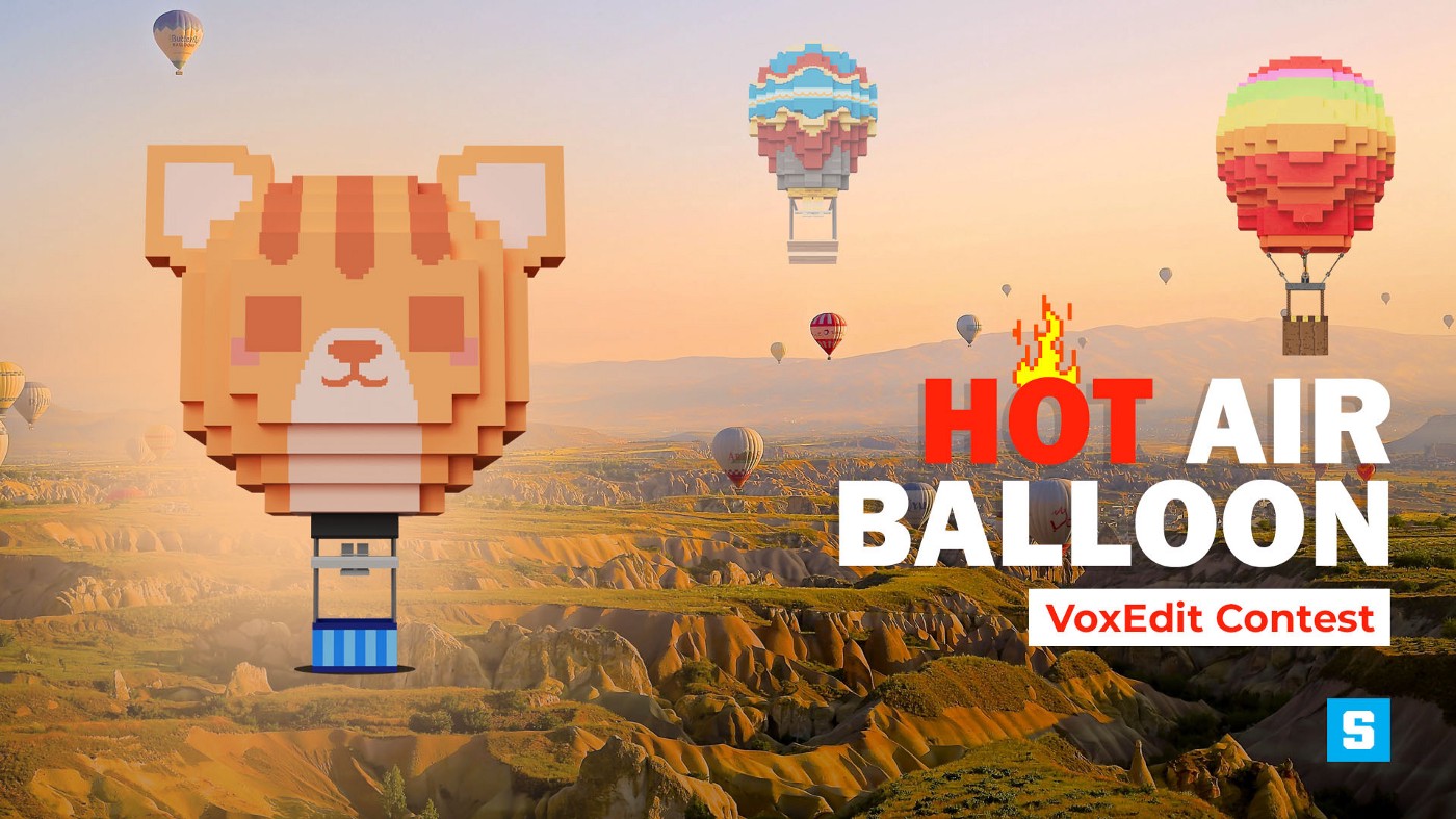 VoxEdit Hot Air Balloon Contest banner