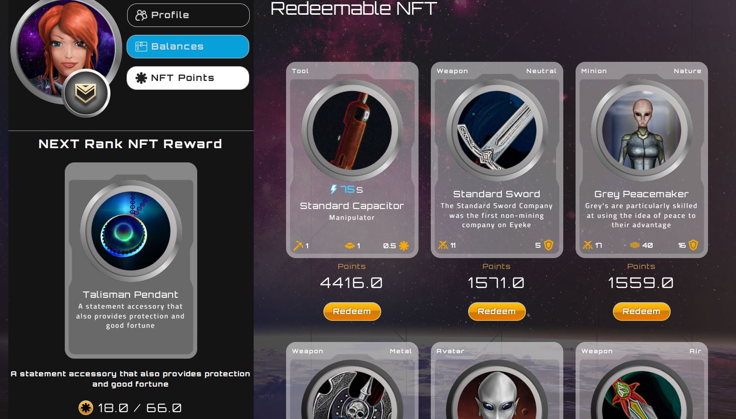 Points NFT des mondes extraterrestres