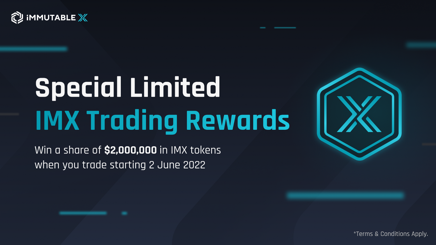 Immutable X trading rewards banner