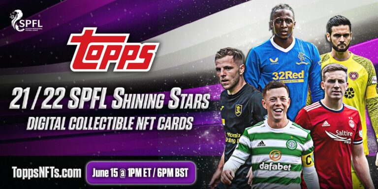 Les tout premiers NFT de la Ligue écossaise de football professionnel tombent sur Topps