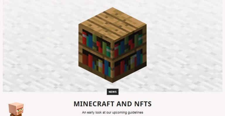 Minecraft interdit l’intégration NFT et Blockchain !