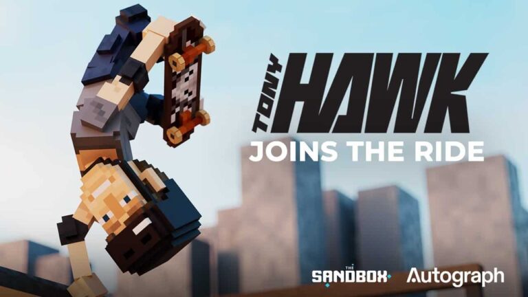 Tony Hawk et The Sandbox s’associent pour créer le plus grand skatepark du monde – dans le métaverse