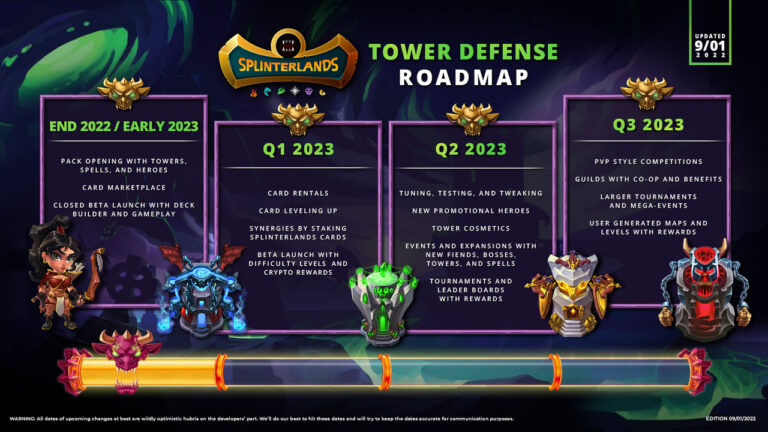 Splinterlands annonce le jeu Tower Defense