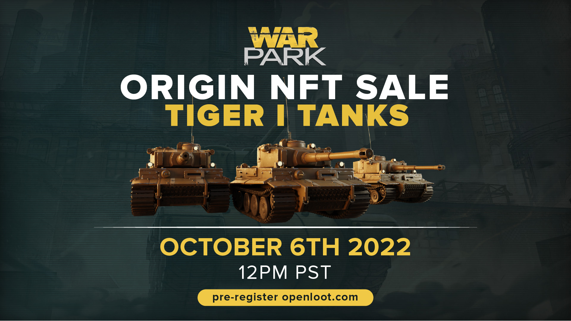 War Park Tiger sale banner