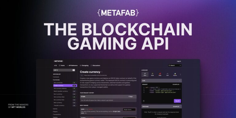 MetaFab, une API de jeu Web3