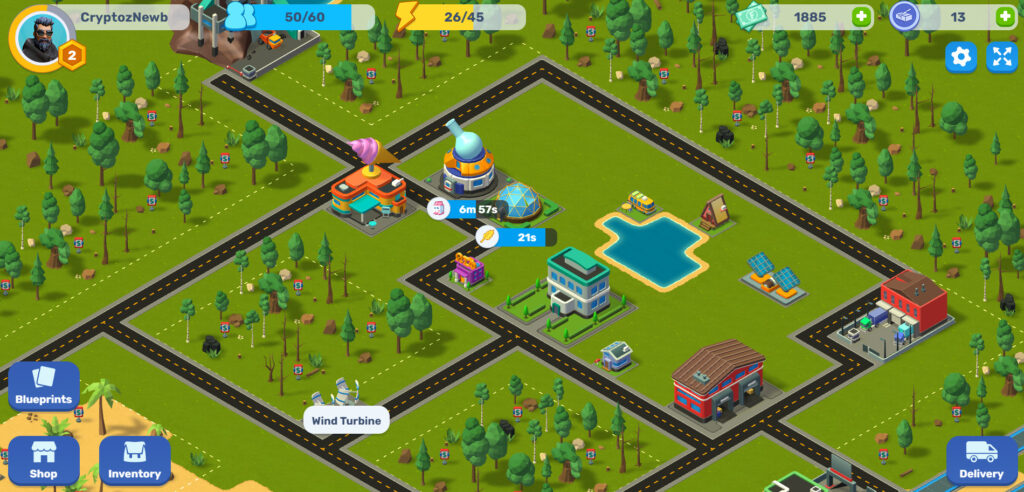 Capture d'écran du gameplay de Farway Land
