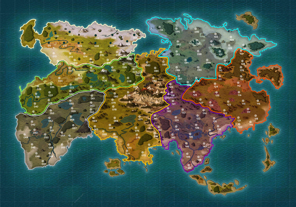 Splinterlands land map