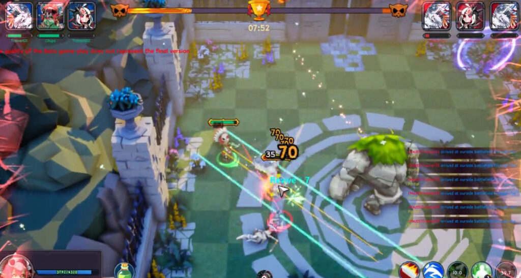 Capture d'écran du gameplay de Tearing Spaces
