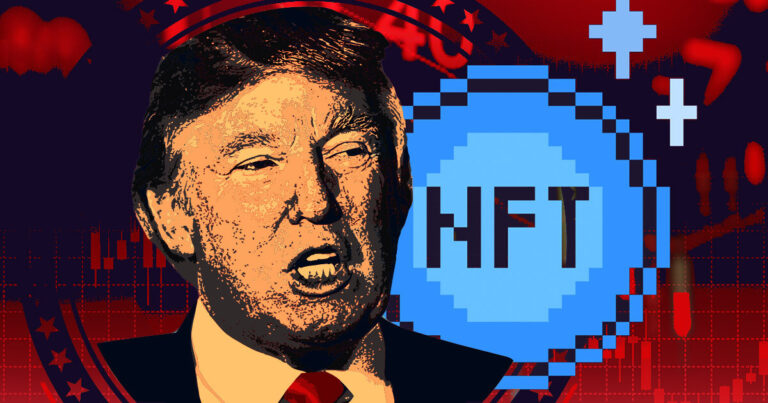 Le prix plancher des NFT du président Trump a chuté de 58% après le lancement de la «série 2»
