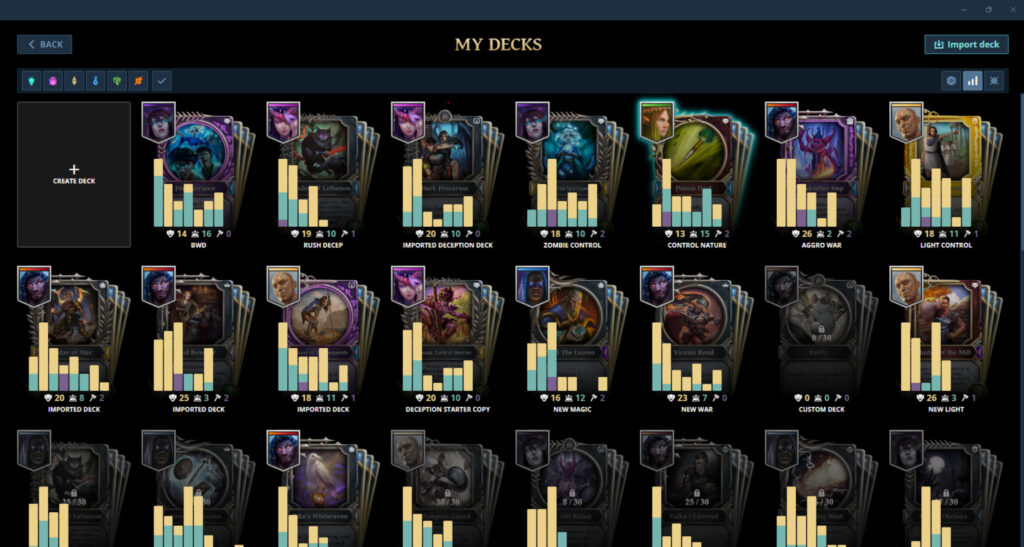 nouveau deckbuilder pour Gods Unchained