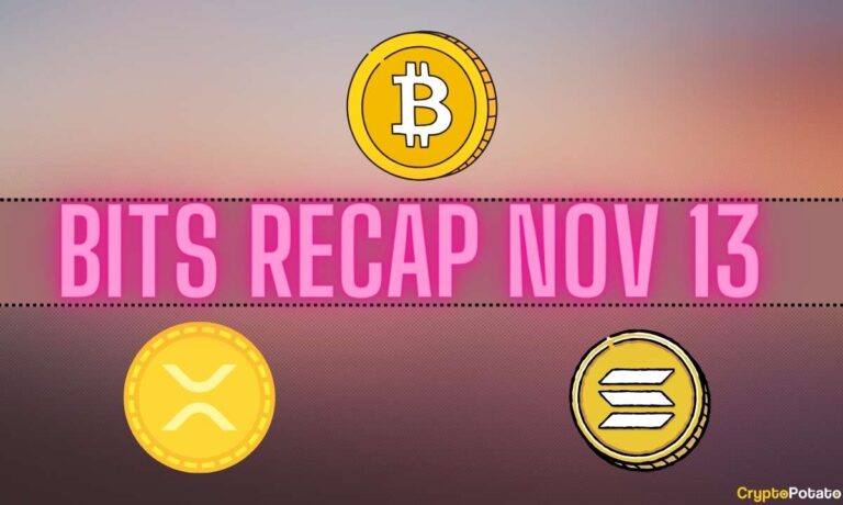 Développements importants en matière d’ondulation (XRP), rallye des prix du Bitcoin (BTC) en danger, course haussière des prix de Solana (SOL) : récapitulatif des bits du 13 novembre