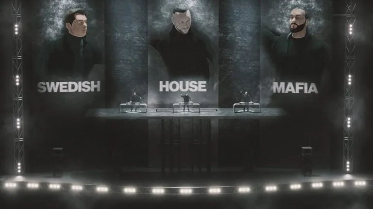 Capture d'écran de l'annonce du concert de Swedish House Mafia