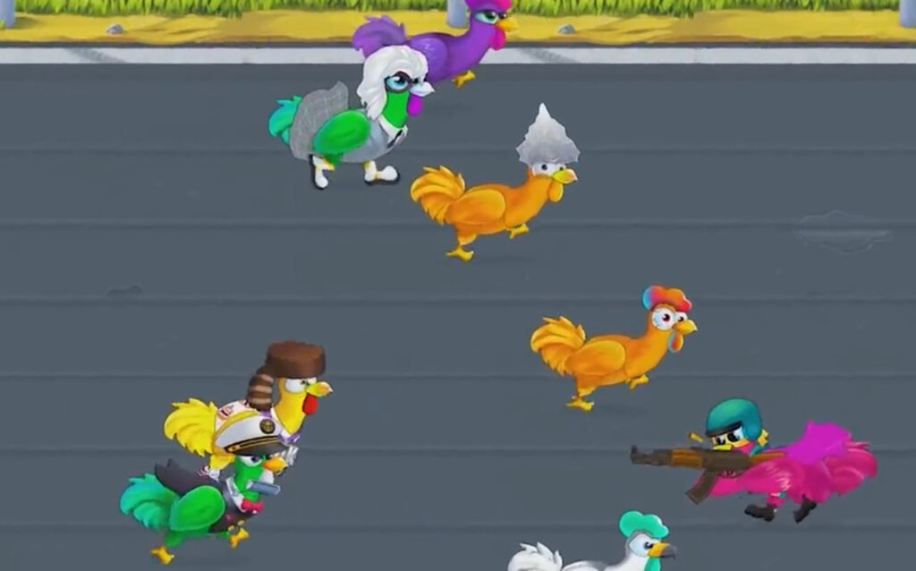 Capture d'écran du Derby de poulet